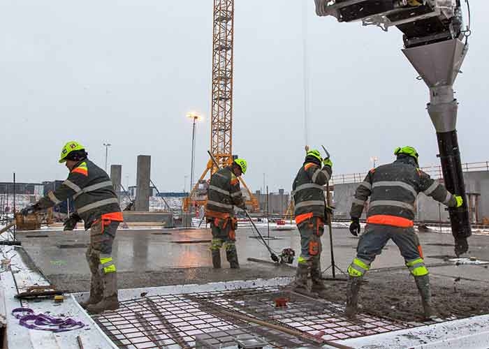 Belysning på byggeplads